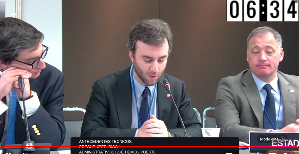 Representantes del Estado durante la audiencia